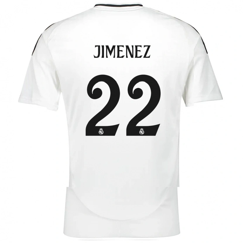 Danxen Bambino Maglia David Jiménez #22 Bianco Kit Gara Home 2024/25 Maglietta