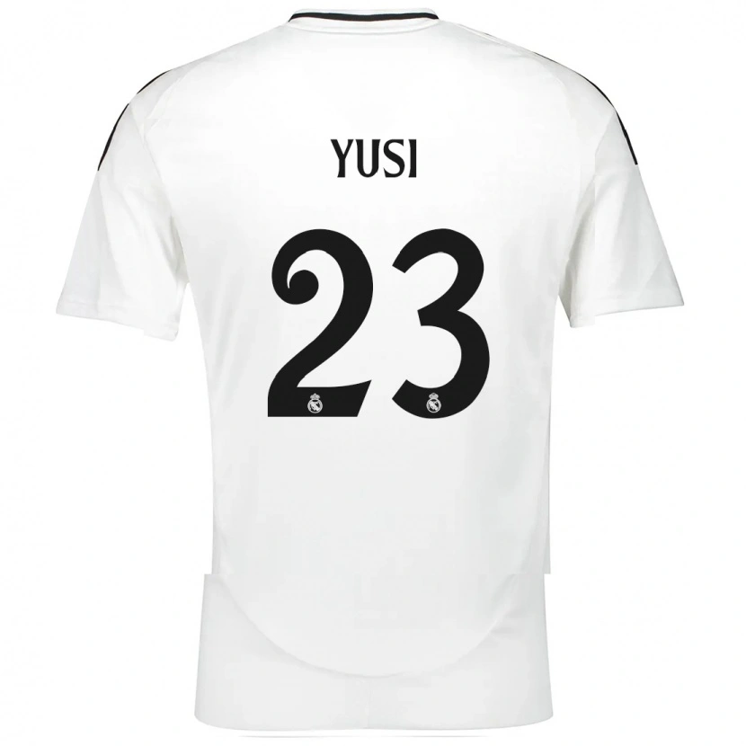 Danxen Bambino Maglia Youssef Enríquez #23 Bianco Kit Gara Home 2024/25 Maglietta