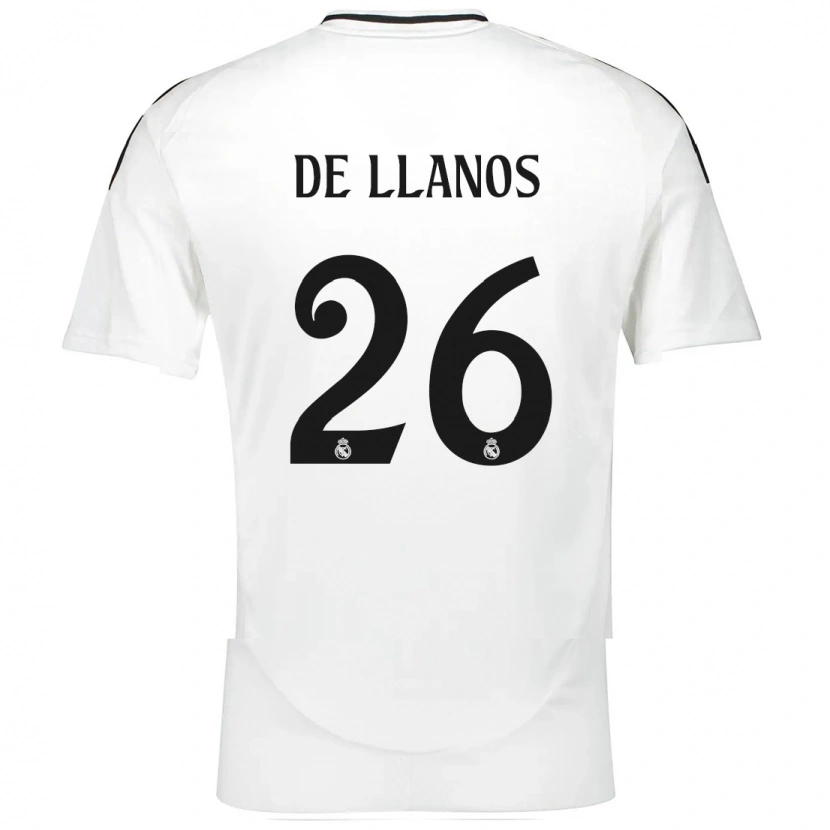 Danxen Bambino Maglia Hugo De Llanos #26 Bianco Kit Gara Home 2024/25 Maglietta
