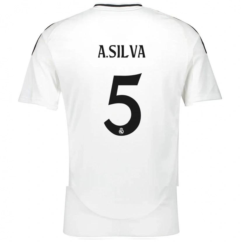 Danxen Bambino Maglia Antonia Silva #5 Bianco Kit Gara Home 2024/25 Maglietta