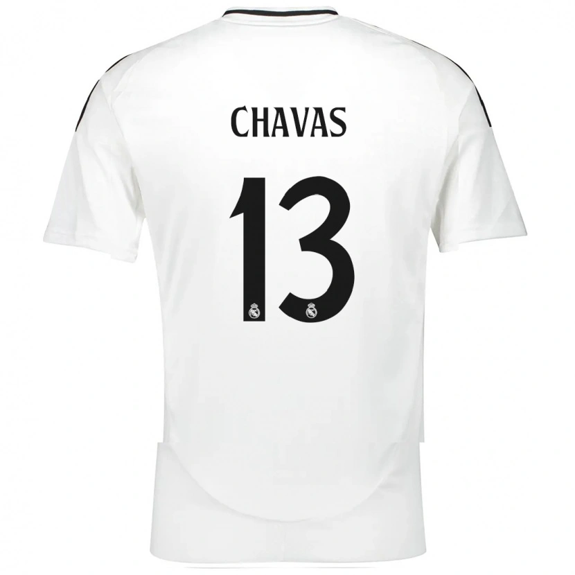 Danxen Bambino Maglia Mylène Chavas #13 Bianco Kit Gara Home 2024/25 Maglietta