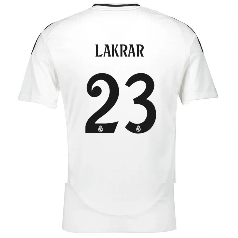 Danxen Bambino Maglia Maëlle Lakrar #23 Bianco Kit Gara Home 2024/25 Maglietta