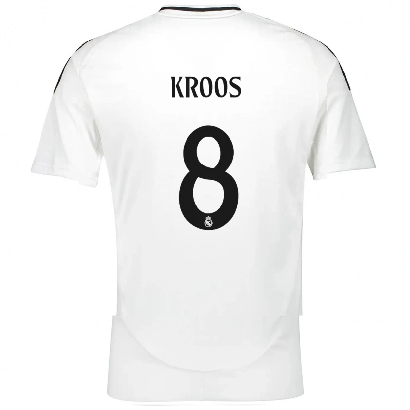 Danxen Bambino Maglia Toni Kroos #8 Bianco Kit Gara Home 2024/25 Maglietta