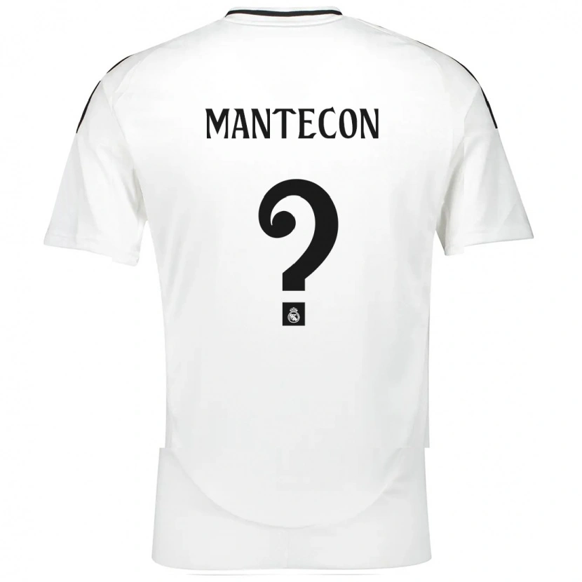 Danxen Bambino Maglia Hugo Mantecón #0 Bianco Kit Gara Home 2024/25 Maglietta