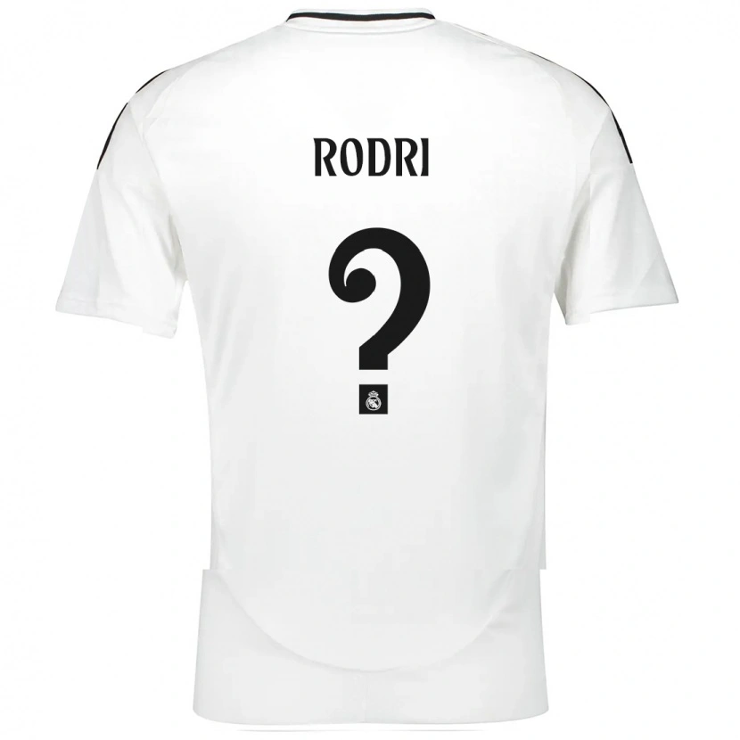Danxen Bambino Maglia Rodri #0 Bianco Kit Gara Home 2024/25 Maglietta