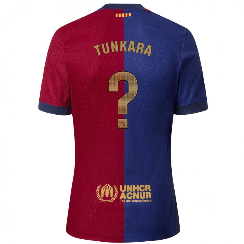 Danxen Bambino Maglia Ebrima Tunkara #0 Blu Rosso Kit Gara Home 2024/25 Maglietta