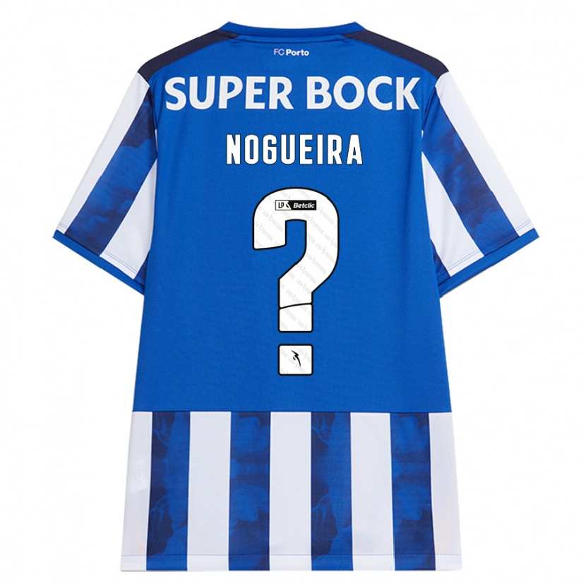 Danxen Bambino Maglia Duarte Nogueira #0 Blu Bianco Kit Gara Home 2024/25 Maglietta
