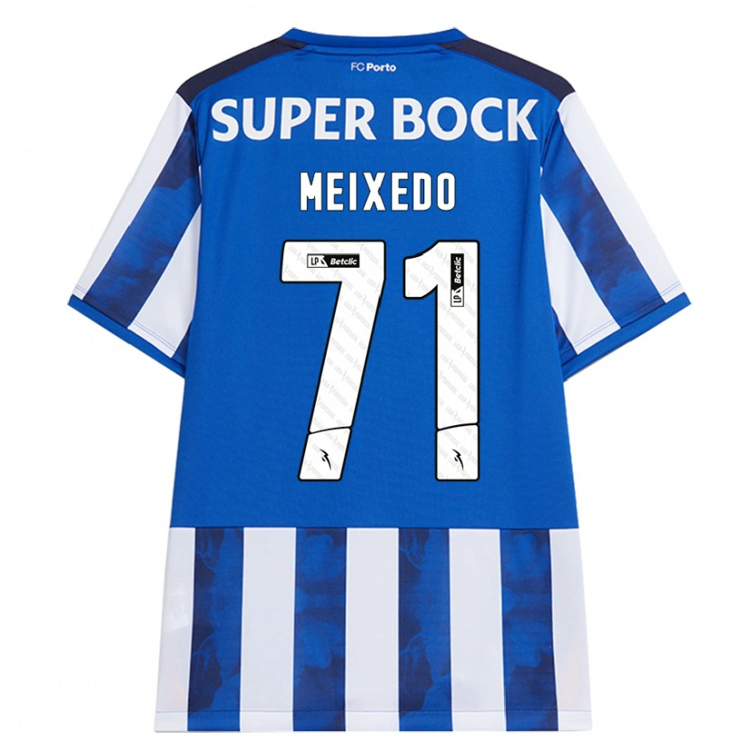 Danxen Bambino Maglia Francisco Meixedo #71 Blu Bianco Kit Gara Home 2024/25 Maglietta