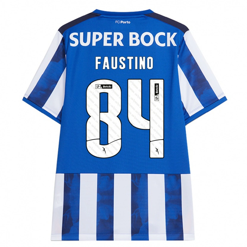 Danxen Bambino Maglia Levi Faustino #84 Blu Bianco Kit Gara Home 2024/25 Maglietta