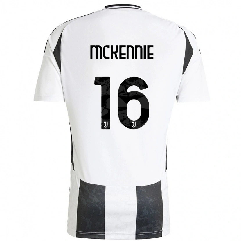 Danxen Bambino Maglia Weston Mckennie #16 Bianco Nero Kit Gara Home 2024/25 Maglietta
