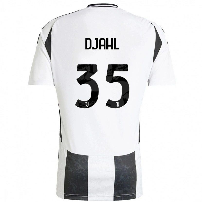 Danxen Bambino Maglia Rayan Djahl #35 Bianco Nero Kit Gara Home 2024/25 Maglietta