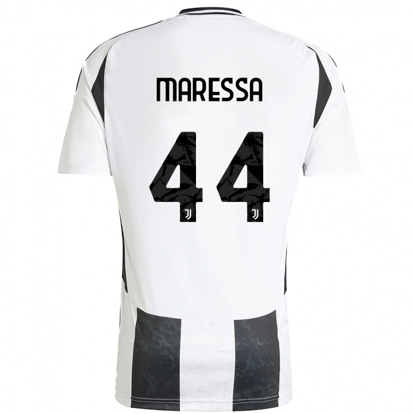 Danxen Bambino Maglia Tommaso Maressa #44 Bianco Nero Kit Gara Home 2024/25 Maglietta