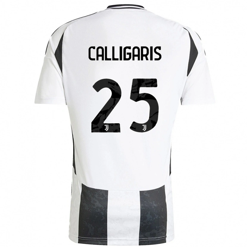 Danxen Bambino Maglia Viola Calligaris #25 Bianco Nero Kit Gara Home 2024/25 Maglietta