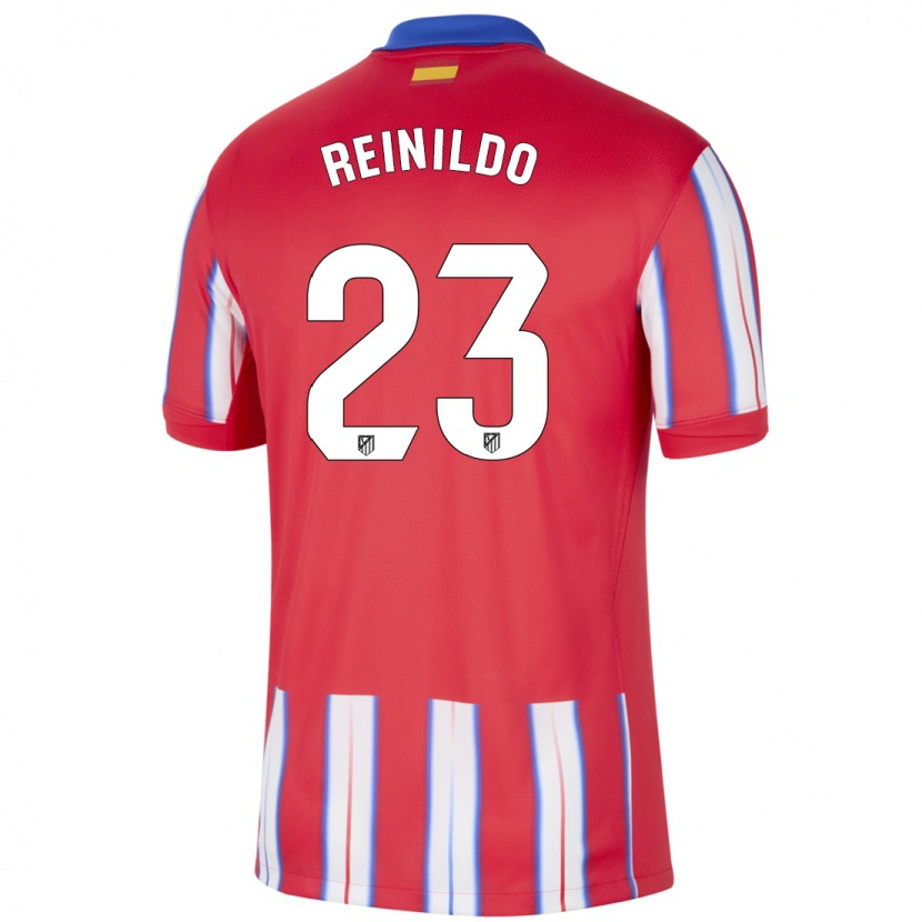 Danxen Bambino Maglia Reinildo Mandava #23 Rosso Bianco Blu Kit Gara Home 2024/25 Maglietta