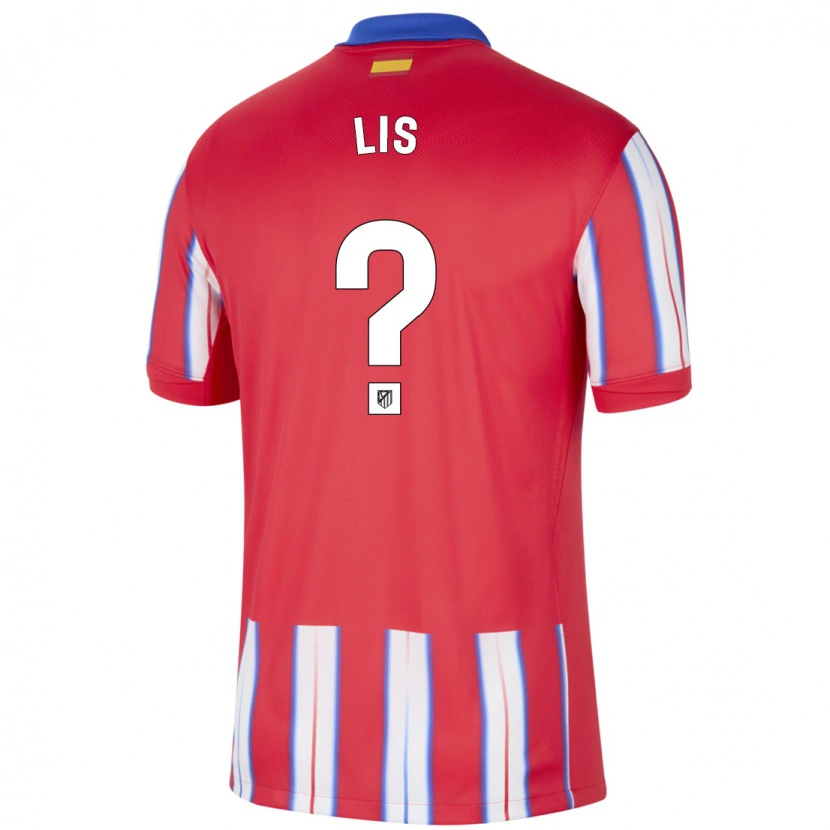 Danxen Bambino Maglia Adrian Lis #0 Rosso Bianco Blu Kit Gara Home 2024/25 Maglietta