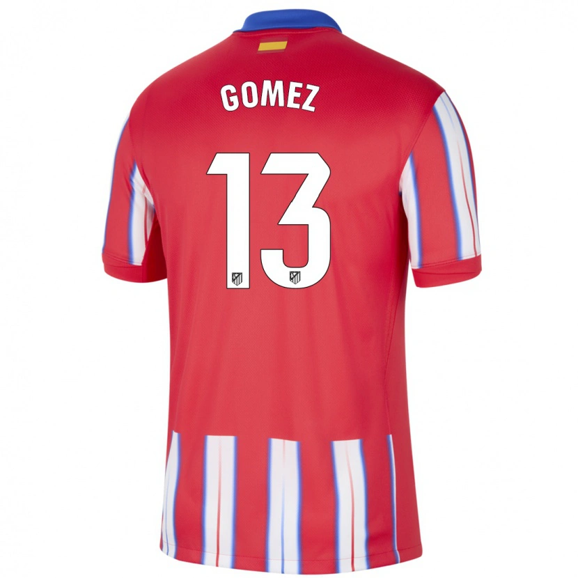 Danxen Bambino Maglia Christian Gomez #13 Rosso Bianco Blu Kit Gara Home 2024/25 Maglietta
