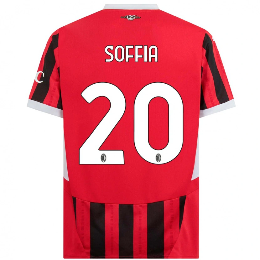 Danxen Bambino Maglia Angelica Soffia #20 Rosso Nero Kit Gara Home 2024/25 Maglietta