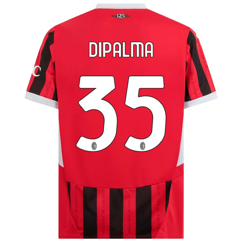 Danxen Bambino Maglia Matteo Dipalma #35 Rosso Nero Kit Gara Home 2024/25 Maglietta