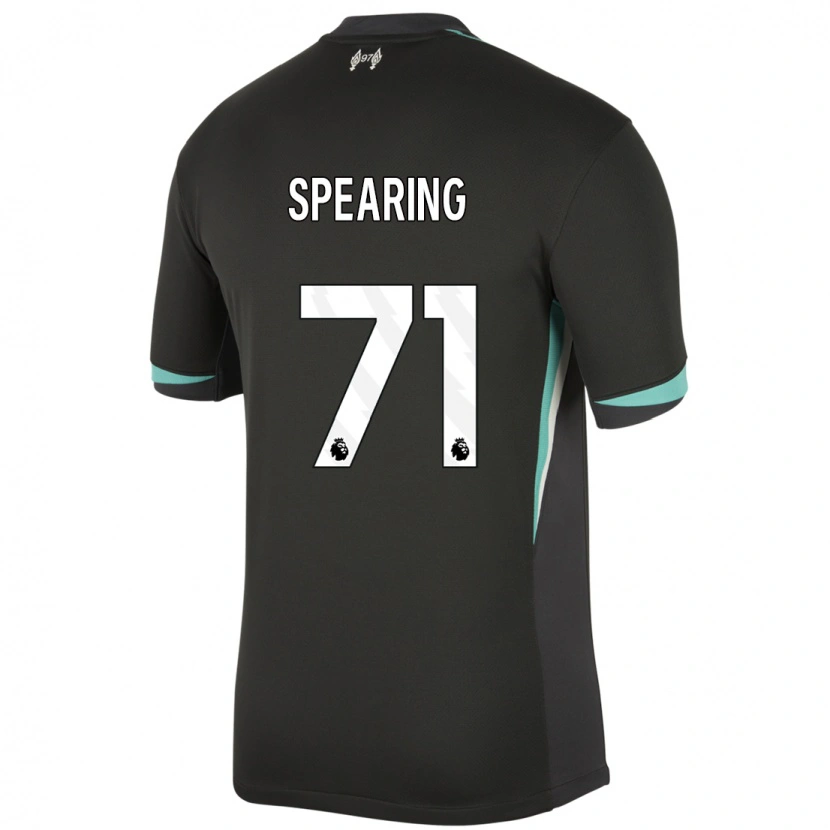 Danxen Bambino Maglia Jay Spearing #71 Nero Antracite Bianco Kit Gara Away 2024/25 Maglietta