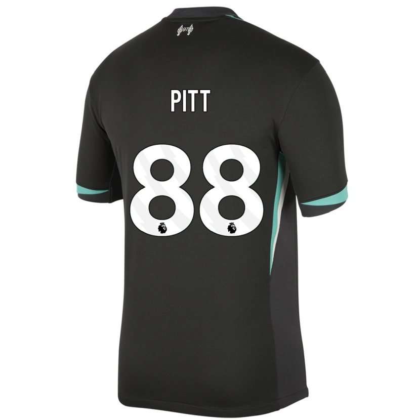 Danxen Bambino Maglia Lucas Pitt #88 Nero Antracite Bianco Kit Gara Away 2024/25 Maglietta