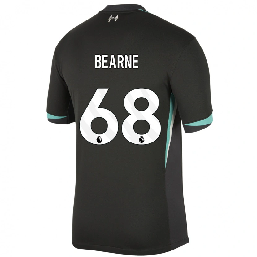 Danxen Bambino Maglia Jack Bearne #68 Nero Antracite Bianco Kit Gara Away 2024/25 Maglietta
