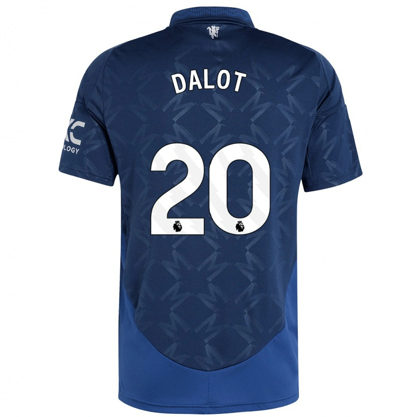 Danxen Bambino Maglia Diogo Dalot #20 Indaco Kit Gara Away 2024/25 Maglietta