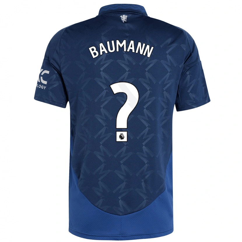 Danxen Bambino Maglia Zach Baumann #0 Indaco Kit Gara Away 2024/25 Maglietta
