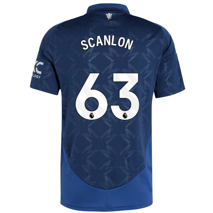 Danxen Bambino Maglia James Scanlon #63 Indaco Kit Gara Away 2024/25 Maglietta
