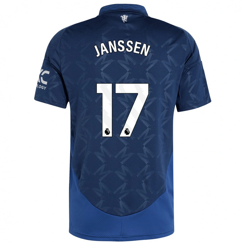 Danxen Bambino Maglia Dominique Janssen #17 Indaco Kit Gara Away 2024/25 Maglietta