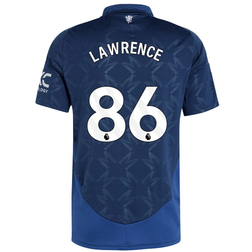 Danxen Bambino Maglia Marcus Lawrence #86 Indaco Kit Gara Away 2024/25 Maglietta