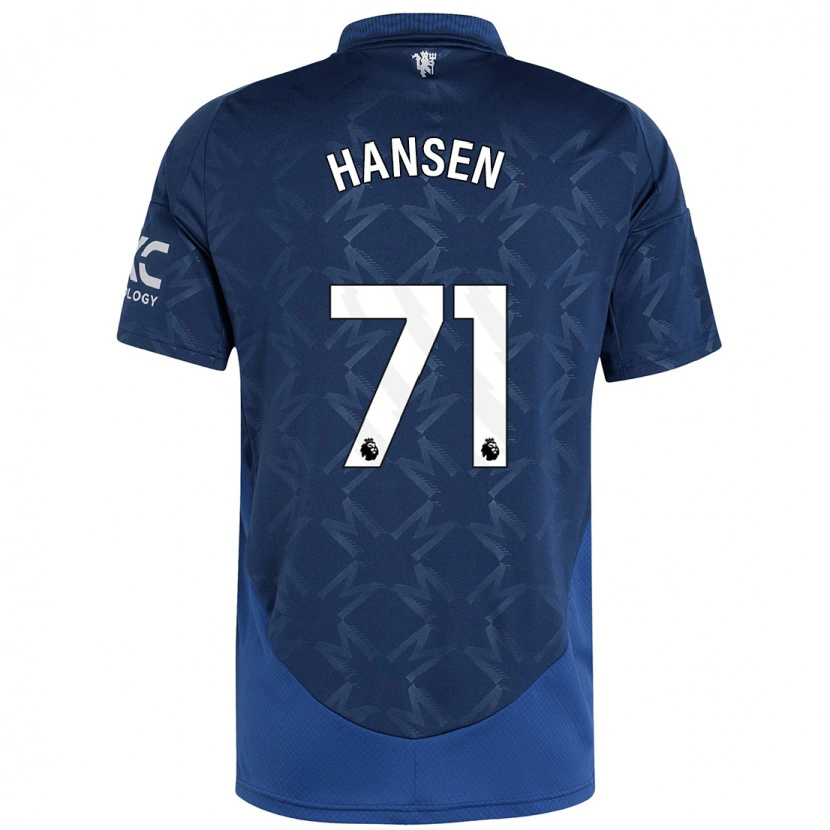 Danxen Bambino Maglia Isak Hansen-Aaroen #71 Indaco Kit Gara Away 2024/25 Maglietta