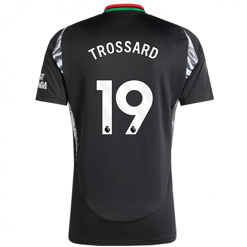 Danxen Bambino Maglia Leandro Trossard #19 Nero Kit Gara Away 2024/25 Maglietta