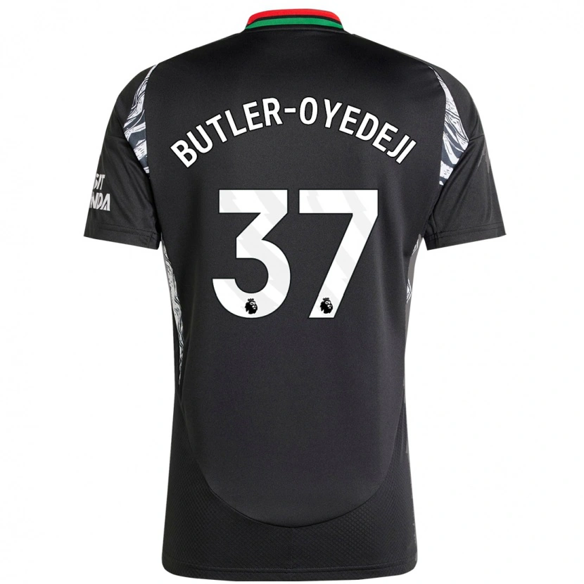 Danxen Bambino Maglia Nathan Butler-Oyedeji #37 Nero Kit Gara Away 2024/25 Maglietta
