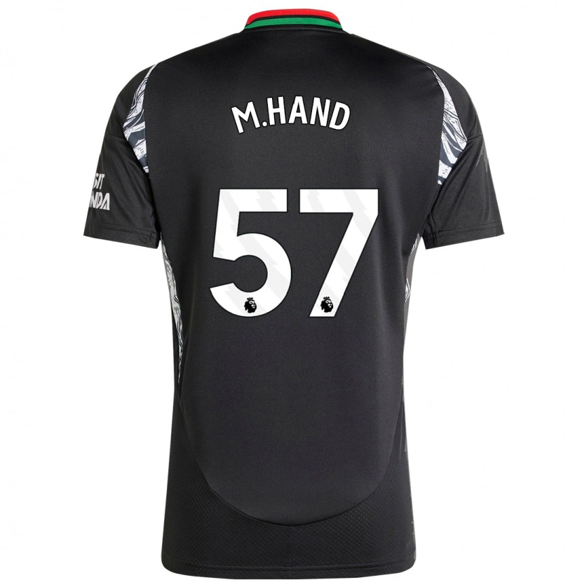 Danxen Bambino Maglia Ismail Oulad M'hand #57 Nero Kit Gara Away 2024/25 Maglietta