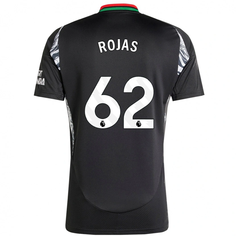 Danxen Bambino Maglia Alexei Rojas #62 Nero Kit Gara Away 2024/25 Maglietta