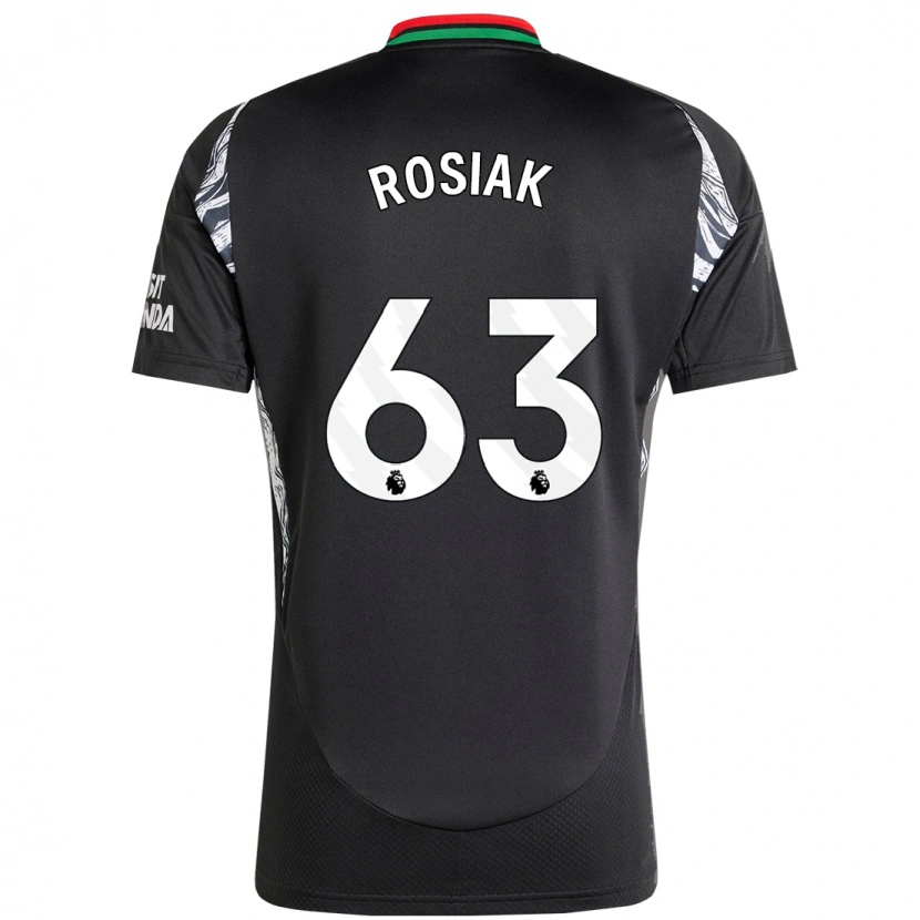 Danxen Bambino Maglia Michal Rosiak #63 Nero Kit Gara Away 2024/25 Maglietta