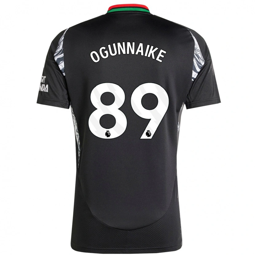 Danxen Bambino Maglia Josh Ogunnaike #89 Nero Kit Gara Away 2024/25 Maglietta
