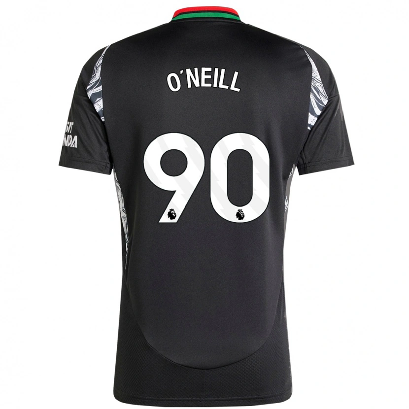 Danxen Bambino Maglia Ceadach O'neill #90 Nero Kit Gara Away 2024/25 Maglietta