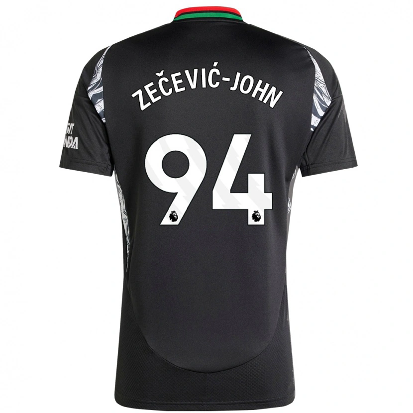 Danxen Bambino Maglia Louis Zečević-John #94 Nero Kit Gara Away 2024/25 Maglietta