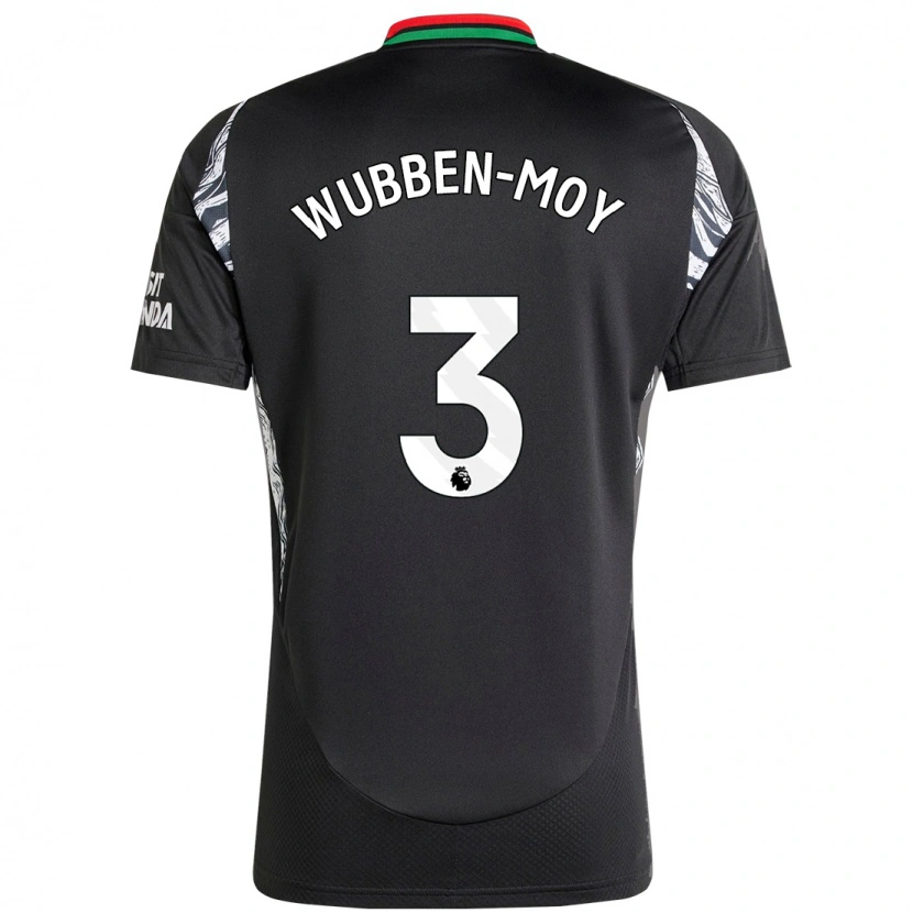 Danxen Bambino Maglia Lotte Wubben-Moy #3 Nero Kit Gara Away 2024/25 Maglietta