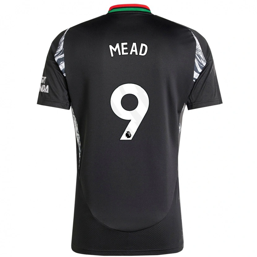 Danxen Bambino Maglia Beth Mead #9 Nero Kit Gara Away 2024/25 Maglietta