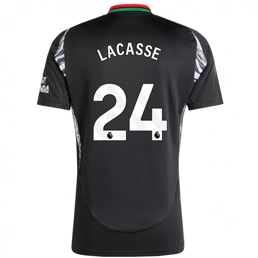 Danxen Bambino Maglia Cloé Lacasse #24 Nero Kit Gara Away 2024/25 Maglietta