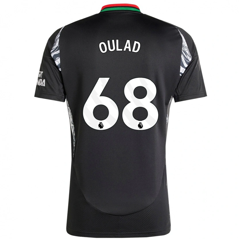 Danxen Bambino Maglia Salah-Eddine Oulad M'hand #68 Nero Kit Gara Away 2024/25 Maglietta