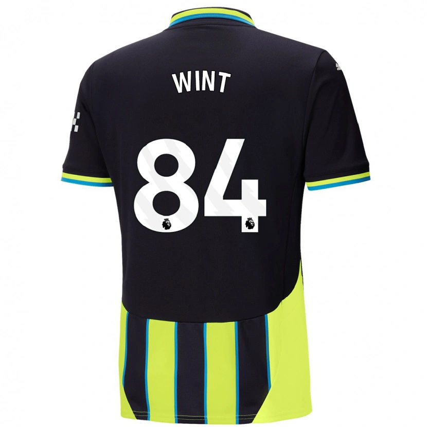 Danxen Bambino Maglia Jack Wint #84 Blu Giallo Kit Gara Away 2024/25 Maglietta