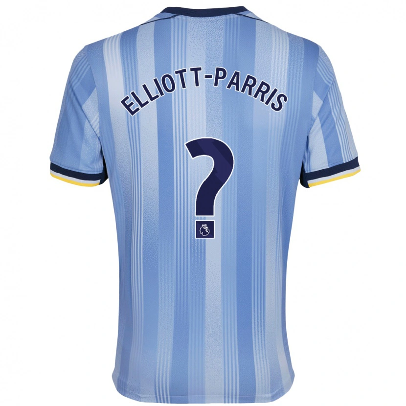 Danxen Bambino Maglia Reiss Elliott-Parris #0 Azzurro Chiaro Kit Gara Away 2024/25 Maglietta