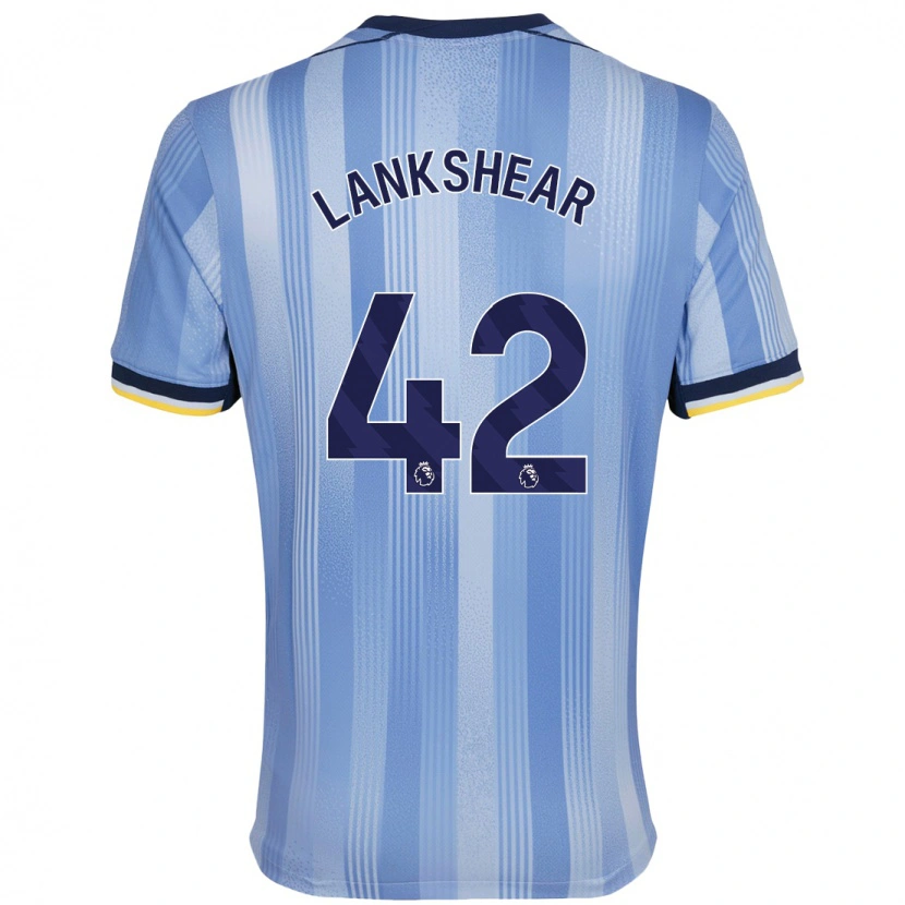 Danxen Bambino Maglia Will Lankshear #42 Azzurro Chiaro Kit Gara Away 2024/25 Maglietta