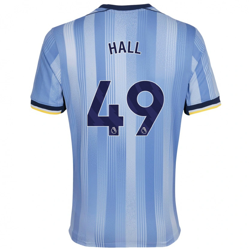 Danxen Bambino Maglia Tyrese Hall #49 Azzurro Chiaro Kit Gara Away 2024/25 Maglietta