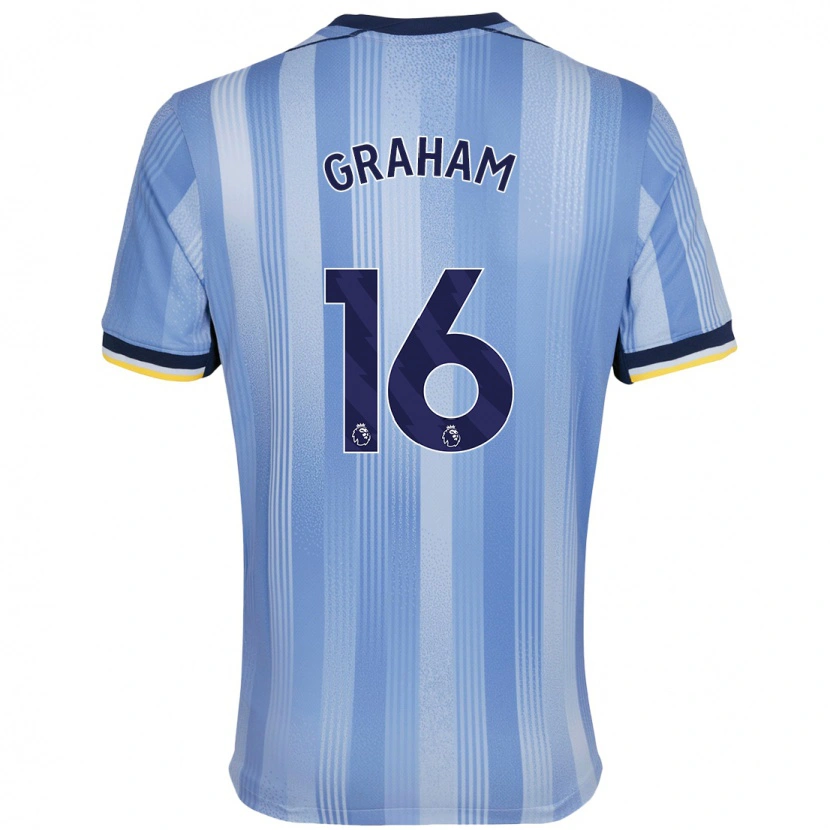Danxen Bambino Maglia Kit Graham #16 Azzurro Chiaro Kit Gara Away 2024/25 Maglietta