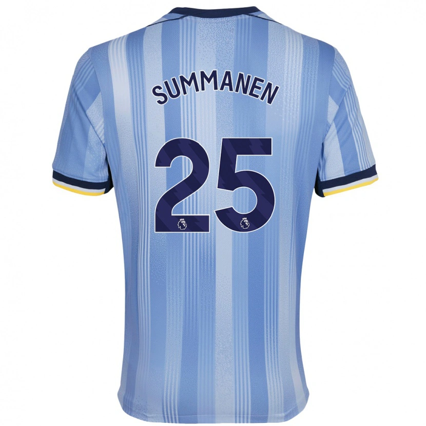 Danxen Bambino Maglia Eveliina Summanen #25 Azzurro Chiaro Kit Gara Away 2024/25 Maglietta