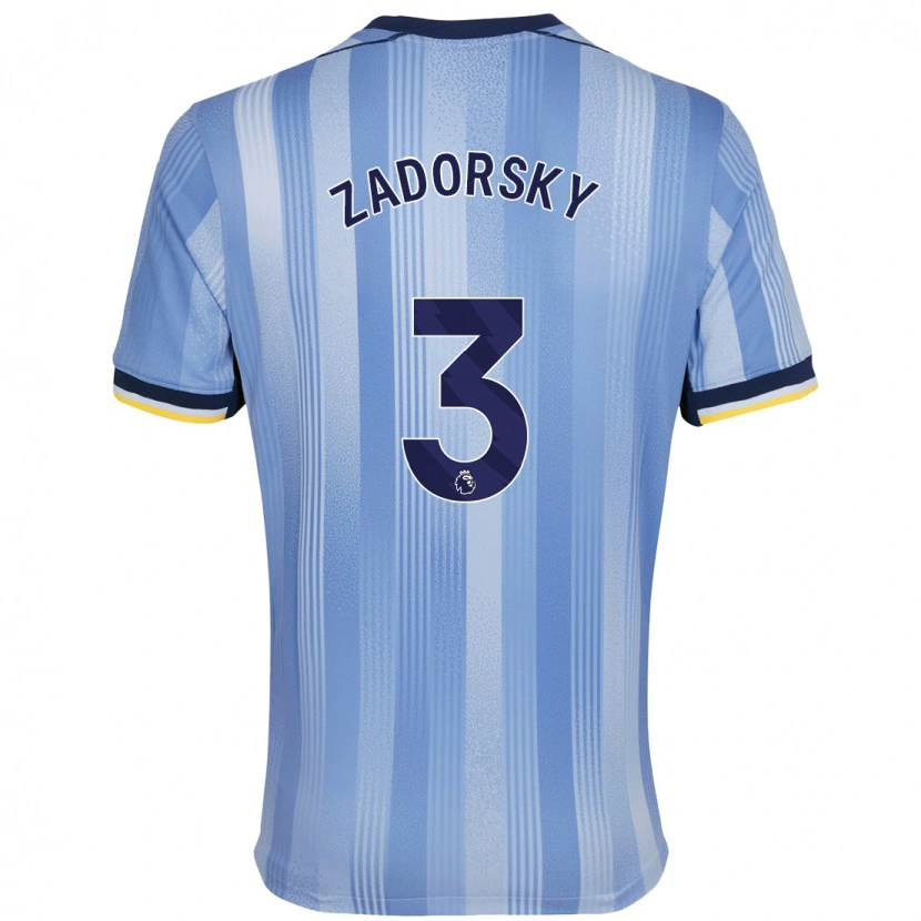 Danxen Bambino Maglia Shelina Zadorsky #3 Azzurro Chiaro Kit Gara Away 2024/25 Maglietta